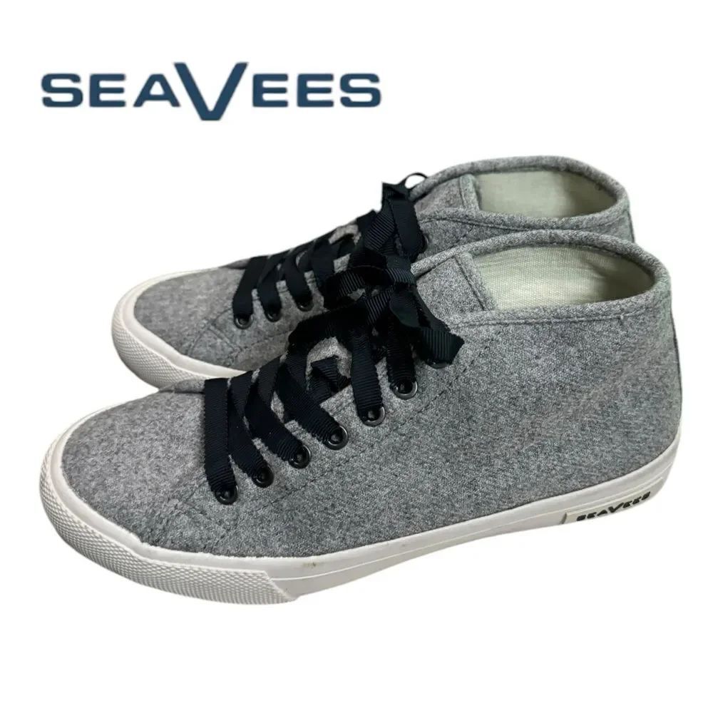 SeaVees Women's California Special Varsity Light Gray Wool Sneakers 7